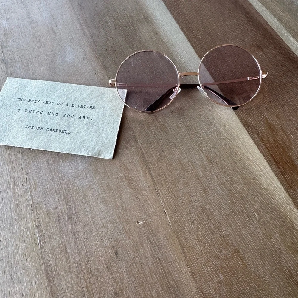 Rose Gold Round Glasses
